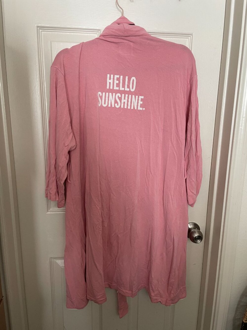 Kate Spade "Hello Sunshine" Pink Robe